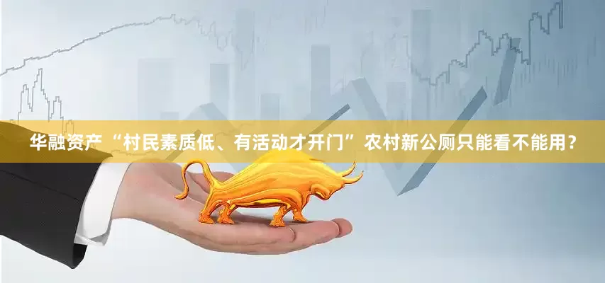 华融资产 “村民素质低、有活动才开门” 农村新公厕只能看不能用？