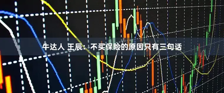 牛达人 王辰：不买保险的原因只有三句话