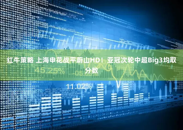 红牛策略 上海申花战平蔚山HD！亚冠次轮中超Big3均取分数