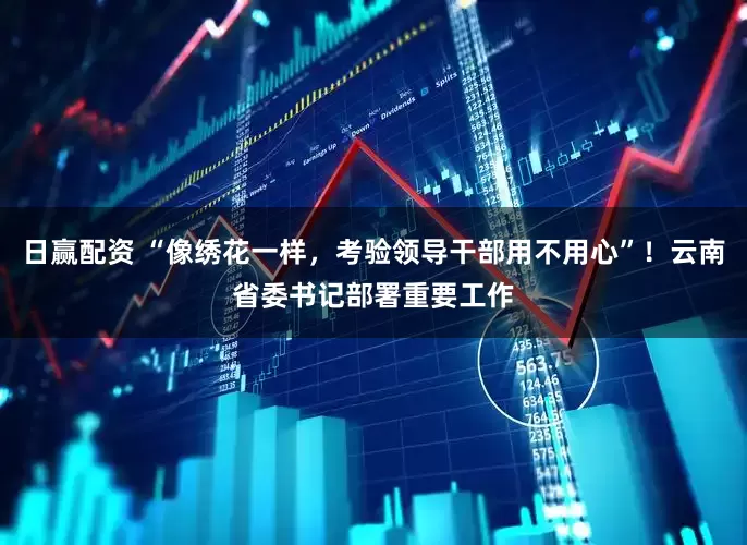 日赢配资 “像绣花一样，考验领导干部用不用心”！云南省委书记部署重要工作