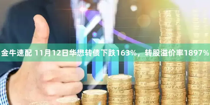 金牛速配 11月12日华懋转债下跌163%，转股溢价率1897%